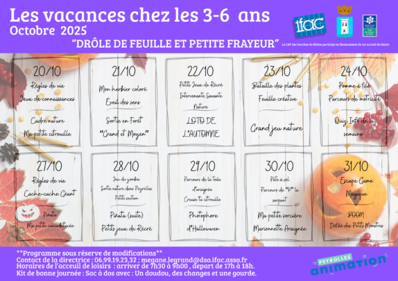 Programmes 3/5 ans_Vacances OCT25